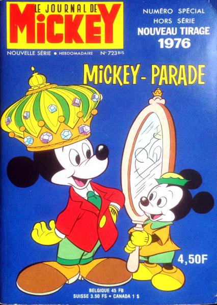 Mickey parade (mickey bis) # 723 - Mickey-Parade - nouveau tirage 1976