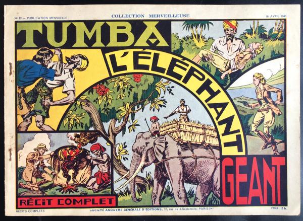 Collection merveilleuse (avant-guerre) # 12 - Tumba l'éléphant géant