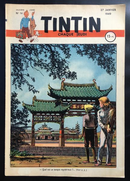 Tintin journal (français)  # 14 - Couverture Cuvelier - Corentin