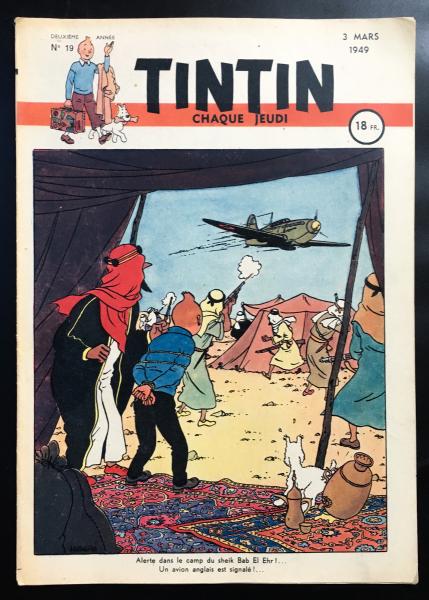 Tintin journal (français)  # 19 - Couverture Hergé - Tintin