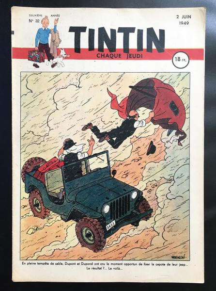 Tintin journal (français)  # 32 - Couverture Hergé - Tintin - les Dupondt