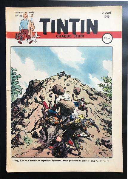 Tintin journal (français)  # 33 - Couverture Cuvelier - Corentin