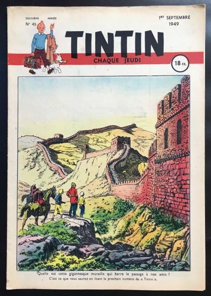 Tintin journal (français)  # 45 - Couverture Cuvelier - Corentin