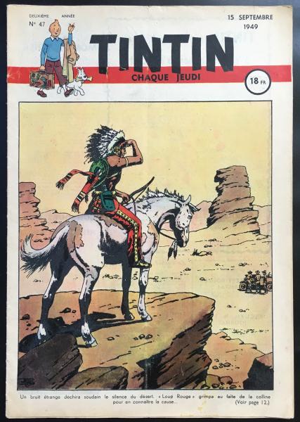 Tintin journal (français)  # 47 - Couverture Le Rallic