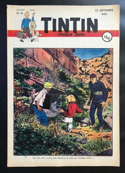 Tintin journal (français)  # 48 - Couverture Cuvelier - Corentin