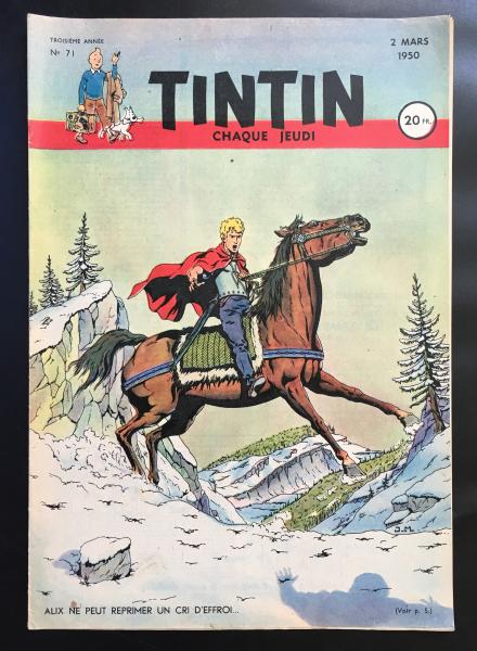 Tintin journal (français)  # 71 - Couverture Jacques Martin Alix