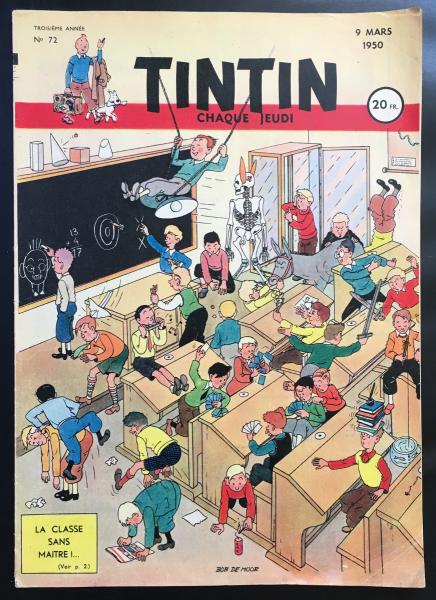 Tintin journal (français)  # 72 - Couverture Bob de Moor