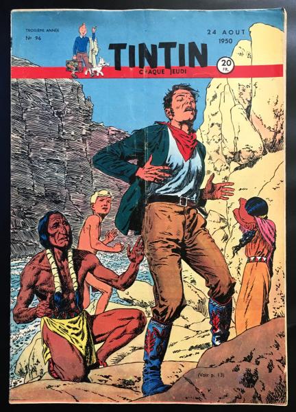 Tintin journal (français)  # 96 - Couverture Cuvelier - Corentin