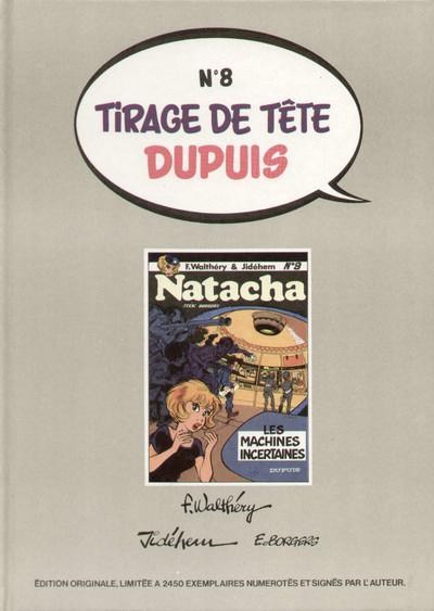 Natacha # 9 - Les machines incertaines TT signé par les 3 auteurs