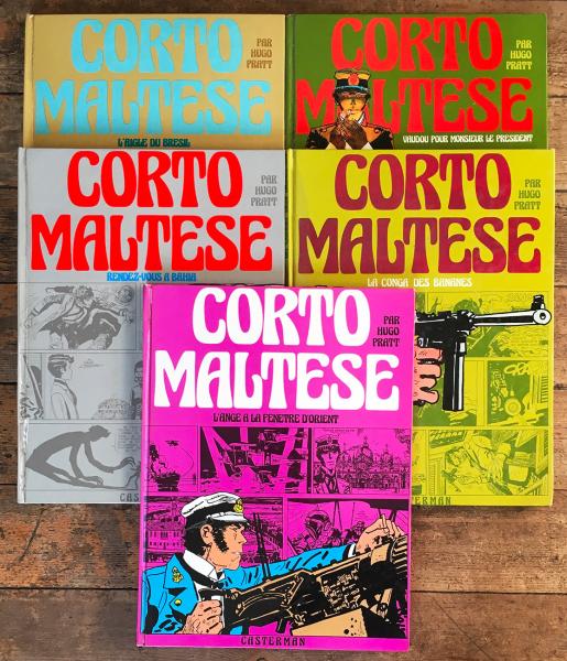 Corto Maltese (1ère série cartonnée) # 0 - Collection complète T1 à 5 - 1973/1975