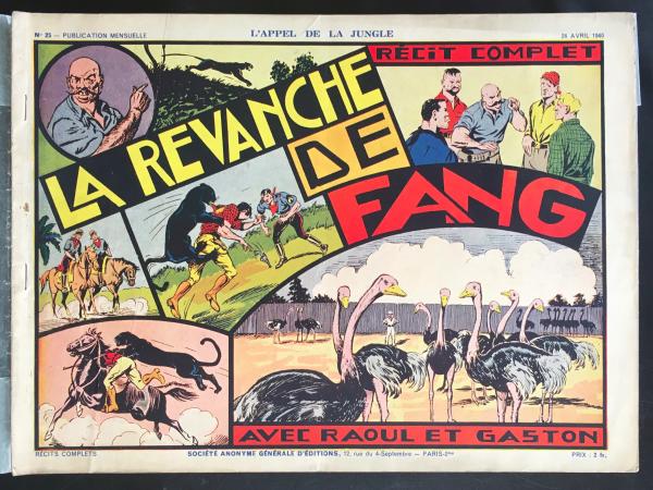 L'Appel de la jungle (avant-guerre) # 25 - La Revanche de Sang