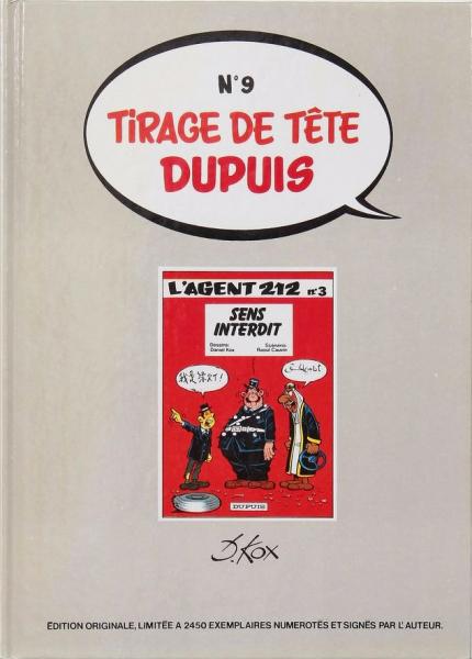 Agent 212 # 3 - Sens interdit - TT 2450 ex. N&S