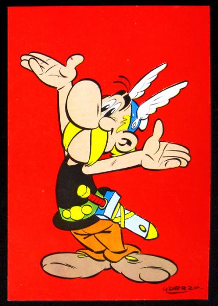 Asterix # 0 - Carte postale Asterix chocolats Révillon 1969