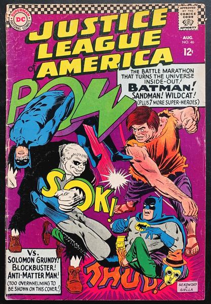 Justice league of America # 46 - Vs. Solomon Grundy ! Blockbuster ! ...
