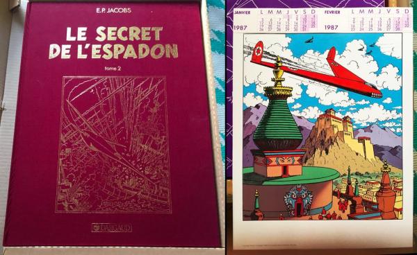 Blake et Mortimer (série grand format) # 2 - Le Secret de l'espadon T2 - TT pleine toile + calendrier