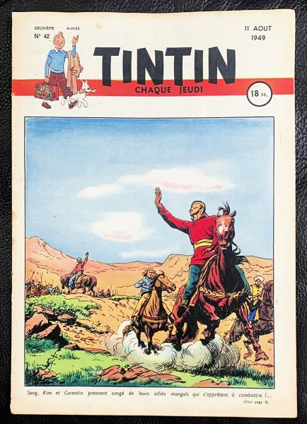 Tintin journal (français)  # 42 - Couverture Cuvelier