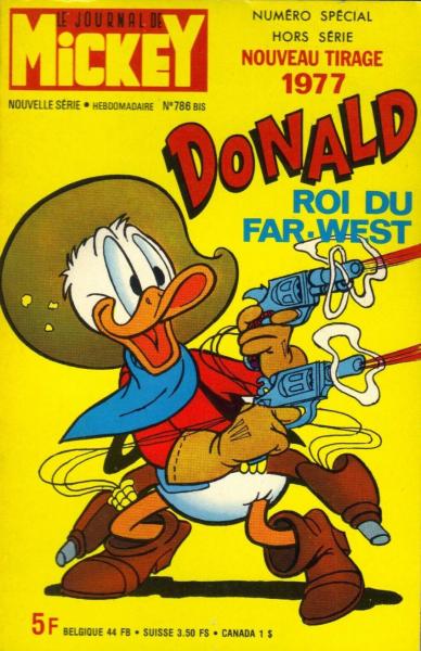 Mickey parade (mickey bis) # 786 - Donald roi du far-west - nouveau tirage