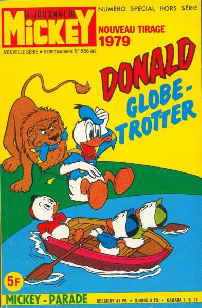 Mickey parade (mickey bis) # 856 - Donald globe-trotter - nouveau tirage