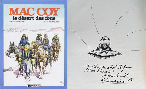 Mac Coy # 14 - Le désert des fous + dédicace dessin Gourmelen
