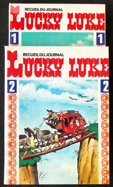 Lucky Luke (mensuel - recueils) # 0 - Collection complète en 2 recueils éditeur - avec poster
