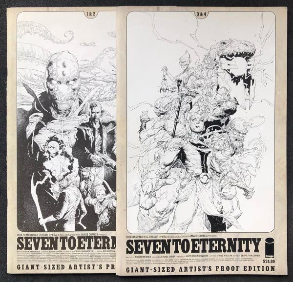 Seven to eternity # 0 - Lot 1&2 + 3&4 giant size artist's proof