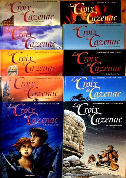 La croix de Cazenac # 0 - Collection complète en 10 volumes en EO + ex-libris