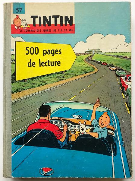 Tintin Français (recueils) # 57 - Recueil éditeur n°57 - couv. Hergé