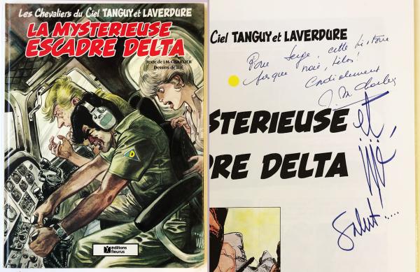 Tanguy et Laverdure # 19 - La Delta + rare double-signature Jijé + Charlier