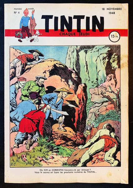 Tintin journal (français)  # 4 - Couverture Cuvelier