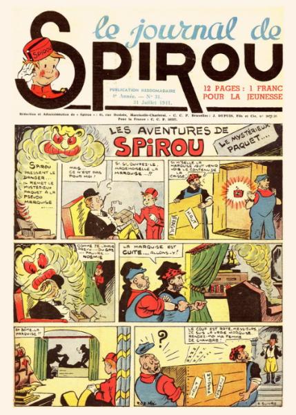 Spirou (journal) # 31 - Le Mystérieux paquet...