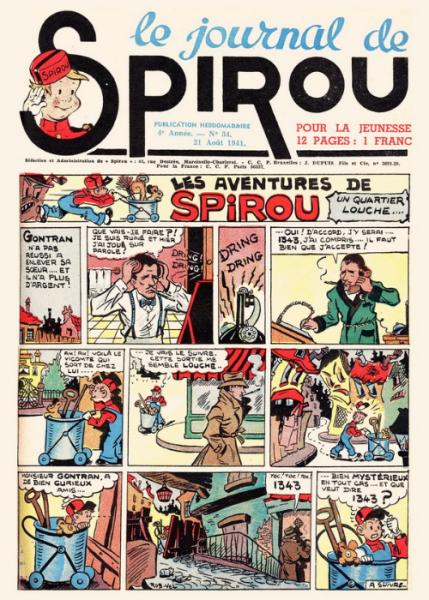 Spirou (journal) # 34 - Un quartier louche...