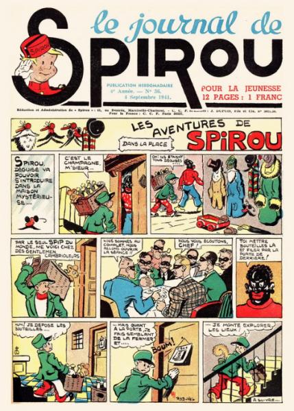 Spirou (journal) # 36 - Dans la place